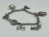 Dog Breed Charm Bracelet Chihuahua Dachshund, Greyhound Labrador, Poodle