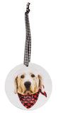 Winter Wonder-Lab Round Ornament, 3 Assorted