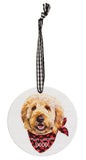 Winter Wonder-Lab Round Ornament, 3 Assorted