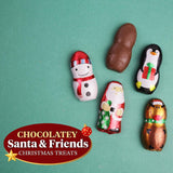 Chocolatey Santa & Friends Candies, 12 Count