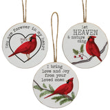 Heaven & Nature Sing Christmas Ornament, 3 Assorted