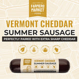 No Nitrate/Nitrite Vermont Cheddar Summer Sausage 5oz