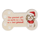 Paw-Some Wooden Christmas Bone Magnet - 3 Assorted