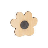 Santa Paws Wooden Pawprint Magnet - 4 Assorted