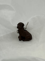 Cute Ceramic 3D Black Labrador Retriever Dog Pendant Pet Lover Gift