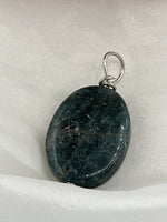 Natural Blood Quartz Gemstone Small Puffed Teardrop Pendant