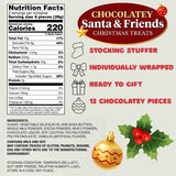 Chocolatey Santa & Friends Candies, 12 Count