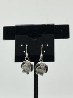 Ceramic 3D Gargoyle Magical Fantasy Beaded Sterling Silver Dangle Earrings