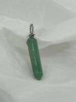 Natural Green Aventurine Gemstone Double Terminated Point Pendant