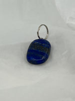 Natural Lapis Gemstone Small Tumbled Rectangle Pendant