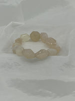 Natural Sunstone Gemstone Tumbled Nuggets Beaded Stretch Bracelet