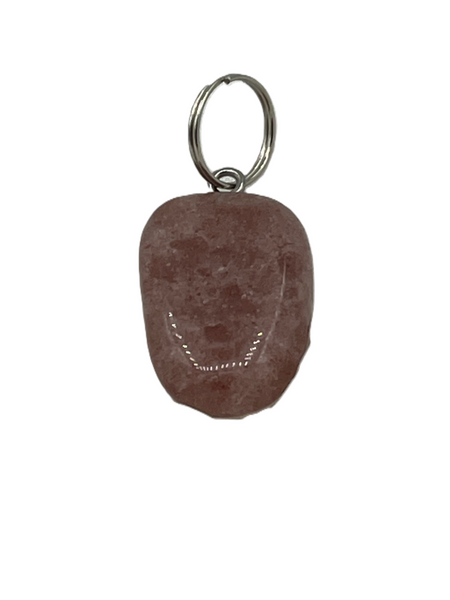 Natural Tiger Iron Gemstone Small Carved Rectangle Pendant