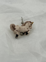 Ceramic 3D Magical Mythical Unicorn Horse Pendant