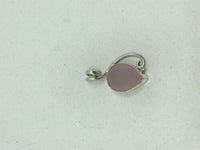 natural rose quartz gemstone faceted teardrop sterling silver pendant