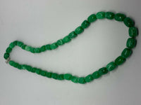 Natural Emerald Gemstone Chunky Cylinders Beaded Necklace