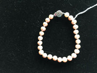 7 inch cultured freshwater pearl bracelets bronze pink lavender or white