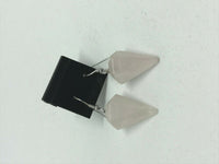 natural gemstone pendulum dangle earrings
