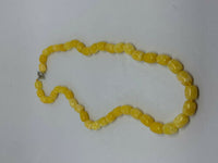 Natural Yellow Topaz Gemstone Chunky Cylinders Beaded Necklace