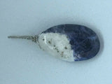 Natural Sodalite Gemstone Oval Pendant