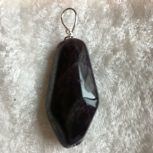 Natural Amethyst Gemstone Freeform Tumbled Pendant