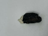 Natural Black Tourmaline Gemstone Large Rough Freeform Pendant
