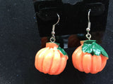 Fall Halloween 3d Acrylic Pumpkin Pendant or Dangle Earrings