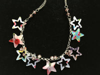 Cute and Funky Multicolored Stars Adjustable Long Necklace