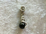 Silvertone Mermaid Charm Pendant with Acrylic Pearl