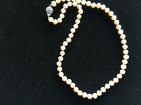 18" Cultured Freshwater Pearl Beaded Necklaces Choice of Cream Bronze Pink
