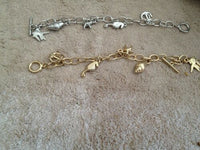 Gold Or Silver Tone Charm Bracelets Angel Sea Life Celestial or Insect