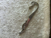 Silvertone Diving Mermaid Pendant or Bookmark