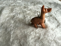natural soapstone gemstone carved llama pendant