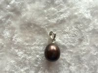 Lovely Pearl Teardrop Pendants, Bronze, Lavender, Pink or White