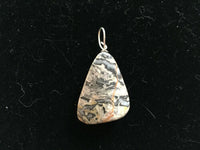 Natural Crazy Lace Agate Gemstone Carved Triangle Pendant