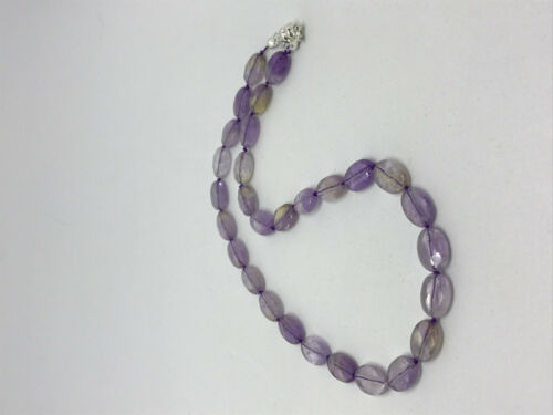 Natural Ametrine Gemstone Ovals Beaded Necklace