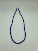 Natural Amethyst Gemstone Dainty Faceted Rounds Beaded Necklace