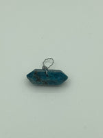 Natural Apatite Gemstone Double Terminated Point Pendant