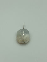 Natural Aquamarine Gemstone Faceted Octagon Pendant