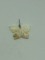 Natural Blister Pearl Shell Carved Butterfly Pendant
