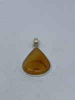 Natural Carnelian Gemstone Teardrop Pendant