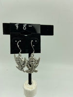 Silvertone Dragon Pendant or Dangle Earrings