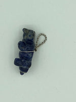 Natural Sodalite Gemstone Carved 3D Sea Otter Pendant