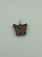 Natural Picture Jasper Gemstone Carved Butterfly Pendant