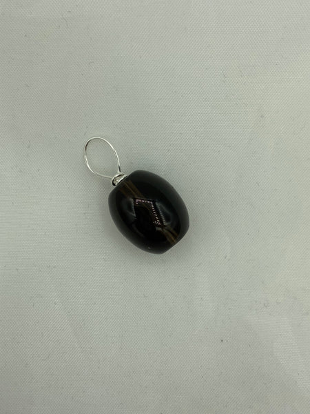 Natural Red Tiger Eye Gemstone Small Varrel Pendant