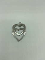 Stainless Steel Double Heart Pendant